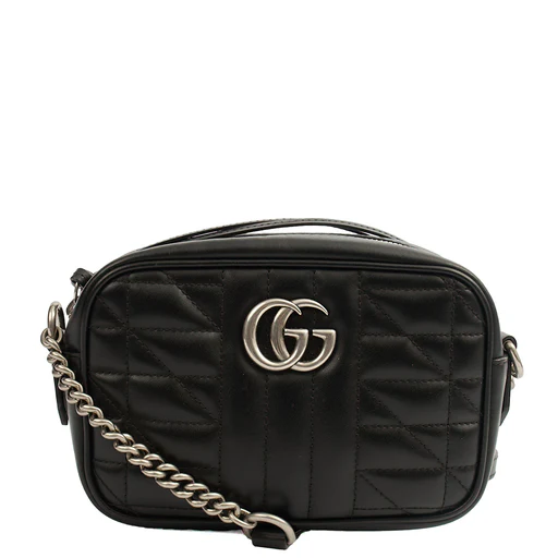 Picture of Gucci Cross Body Marmont Shoulder Bag - Mini in Black, Leather