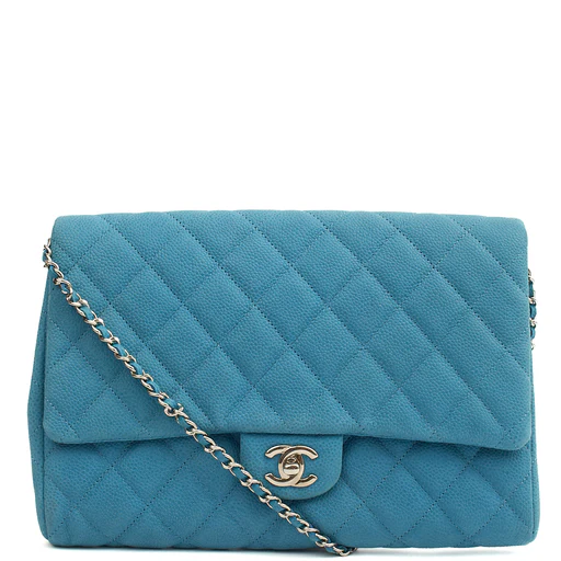 Picture of Chanel Shoulder Bag Classic - Maxi in Navy, Nubuck