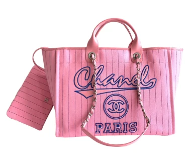 Chanel Large Deauville Tote in Pink