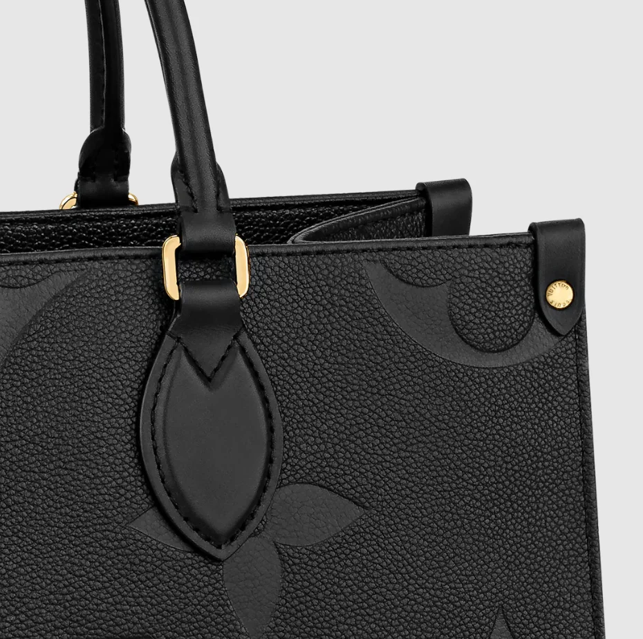 Louis Vuitton OnTheGo Monogram Empreinte leather detail
