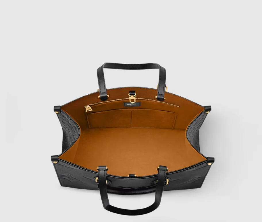 Louis Vuitton OnTheGo MM Monogram Empreinte interior view