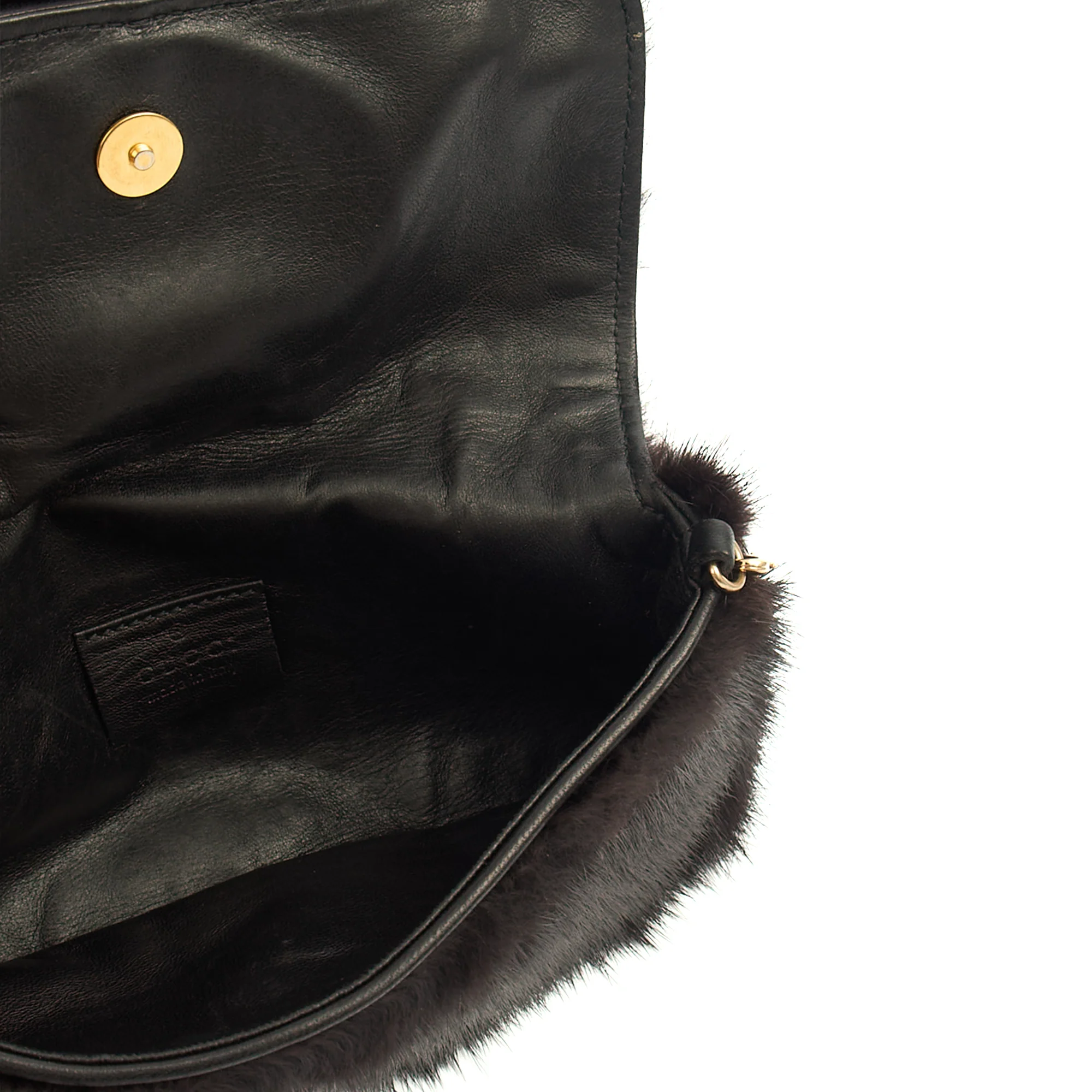Picture of Gucci Clutch 1955 Horsebit Shoulder Bag in Black, Exotic