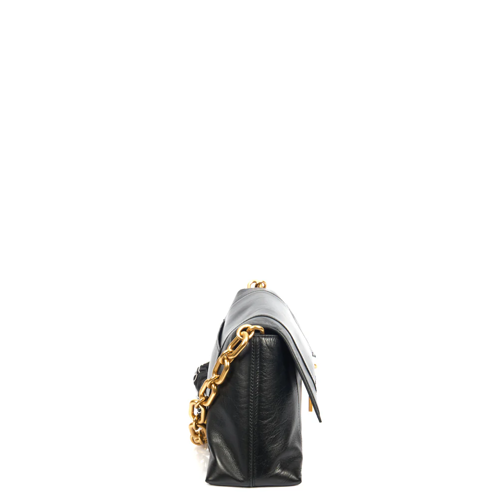 Picture of Balenciaga Shoulder Bag Downtown - Small in Black, Veau (Calfskin)