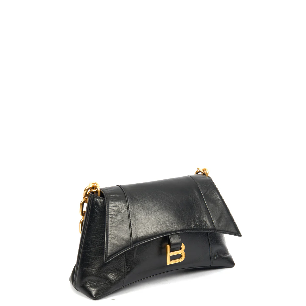 Picture of Balenciaga Shoulder Bag Downtown - Small in Black, Veau (Calfskin)