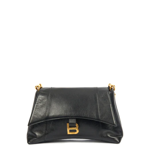Picture of Balenciaga Shoulder Bag Downtown - Small in Black, Veau (Calfskin)