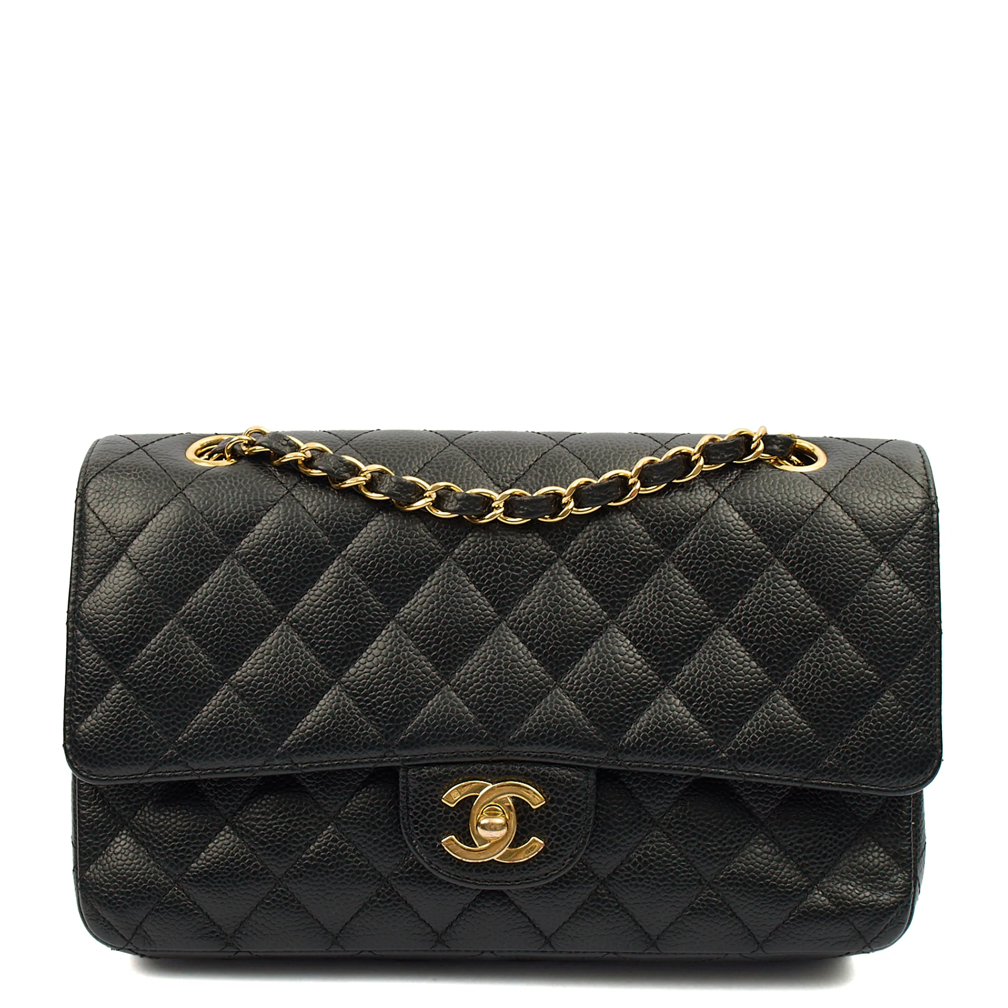 Picture of Chanel Shoulder Bag Classic Double Flap - Medium in Black, Caviar Leather