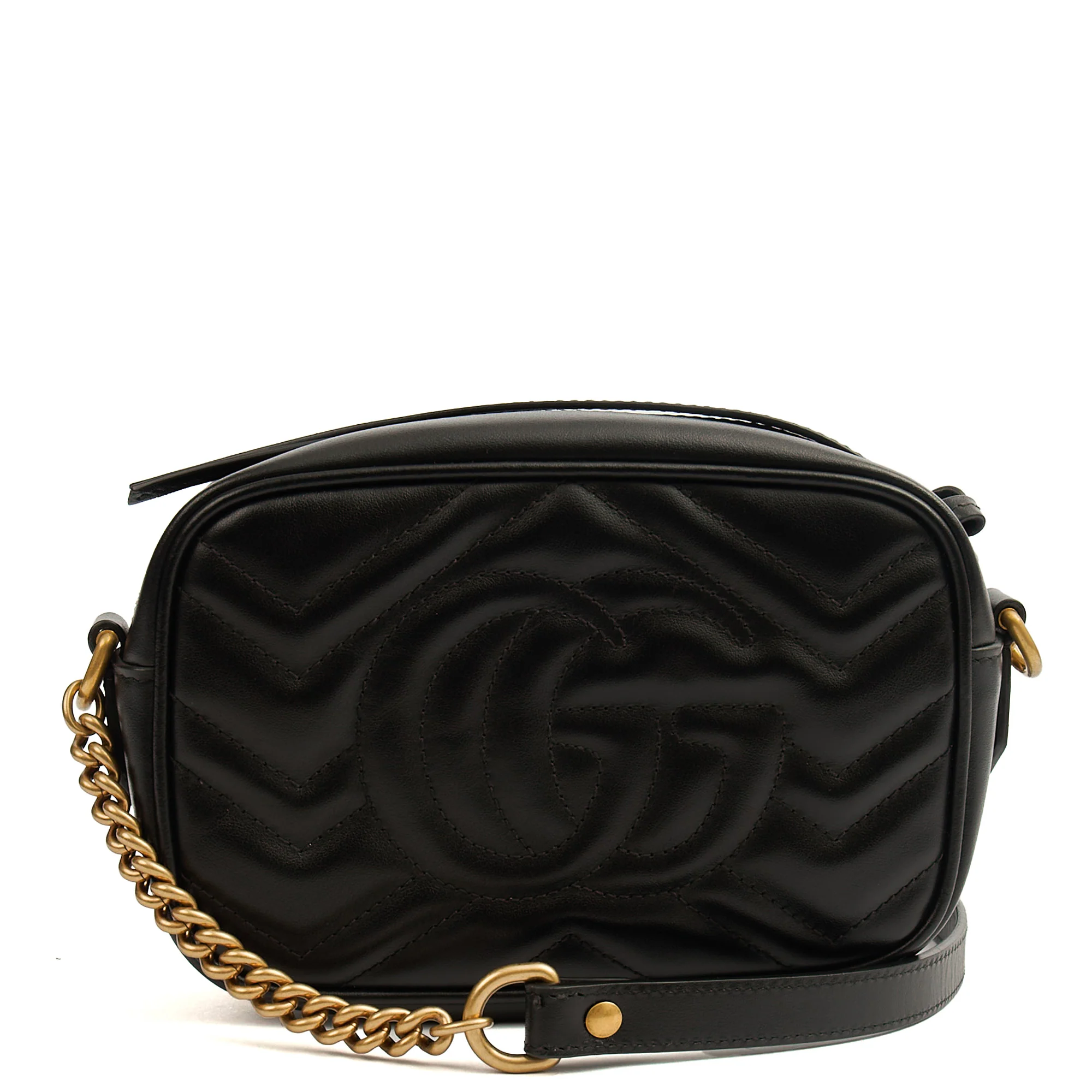 Picture of Gucci Cross Body Marmont Shoulder Bag - Mini in Black, Leather