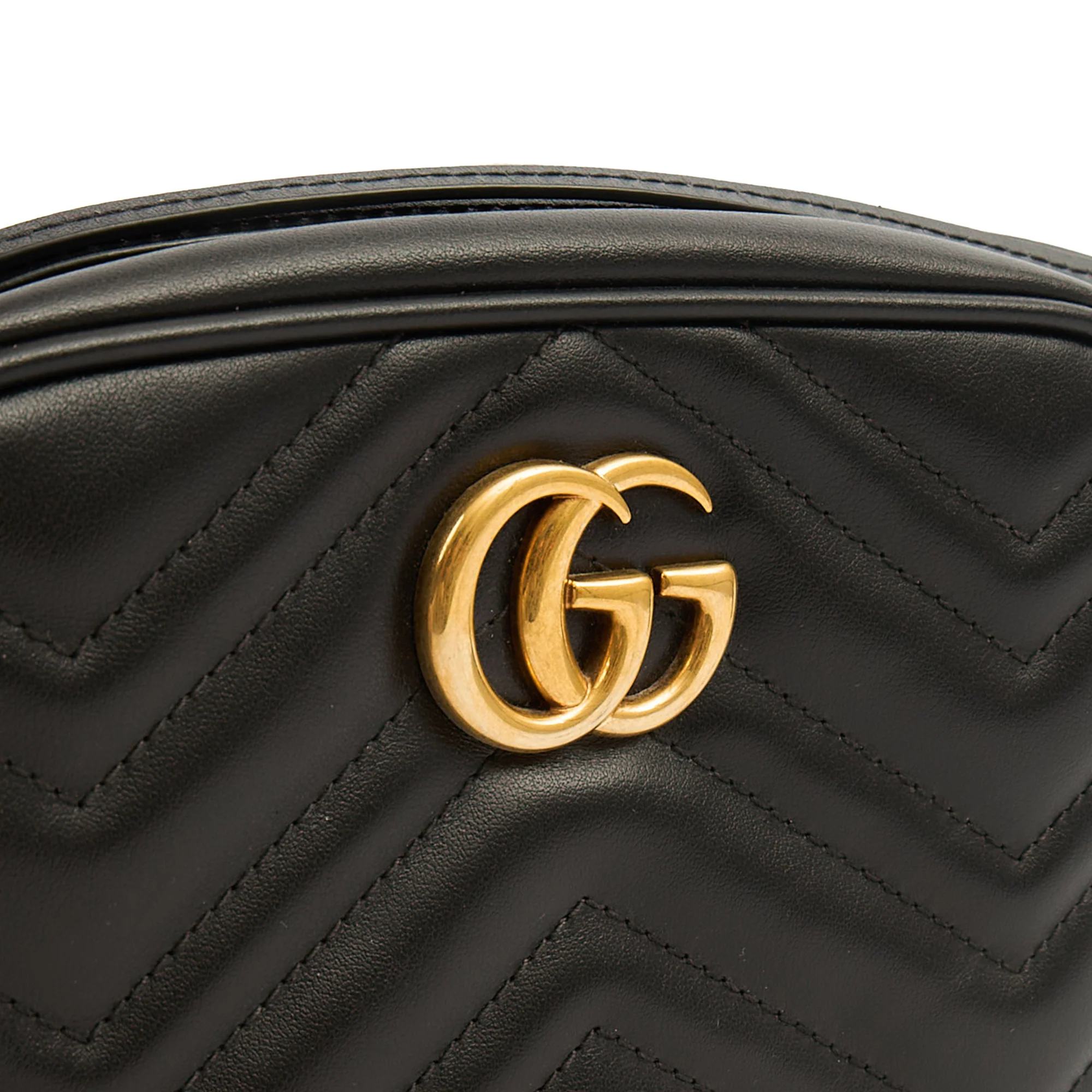 Picture of Gucci Cross Body Marmont Shoulder Bag - Mini in Black, Leather