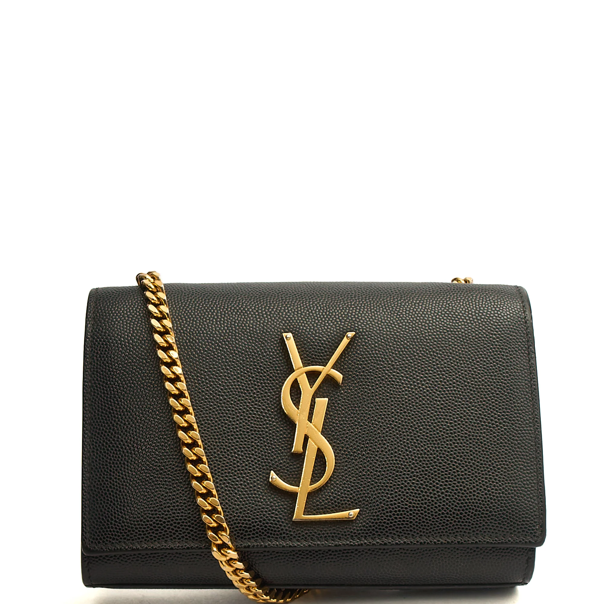 Picture of Saint Laurent Shoulder Bag Kate Small in Black, Calfskin Leather