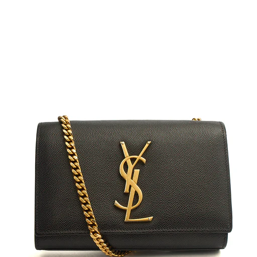 Picture of Saint Laurent Shoulder Bag Kate Small in Black, Calfskin Leather