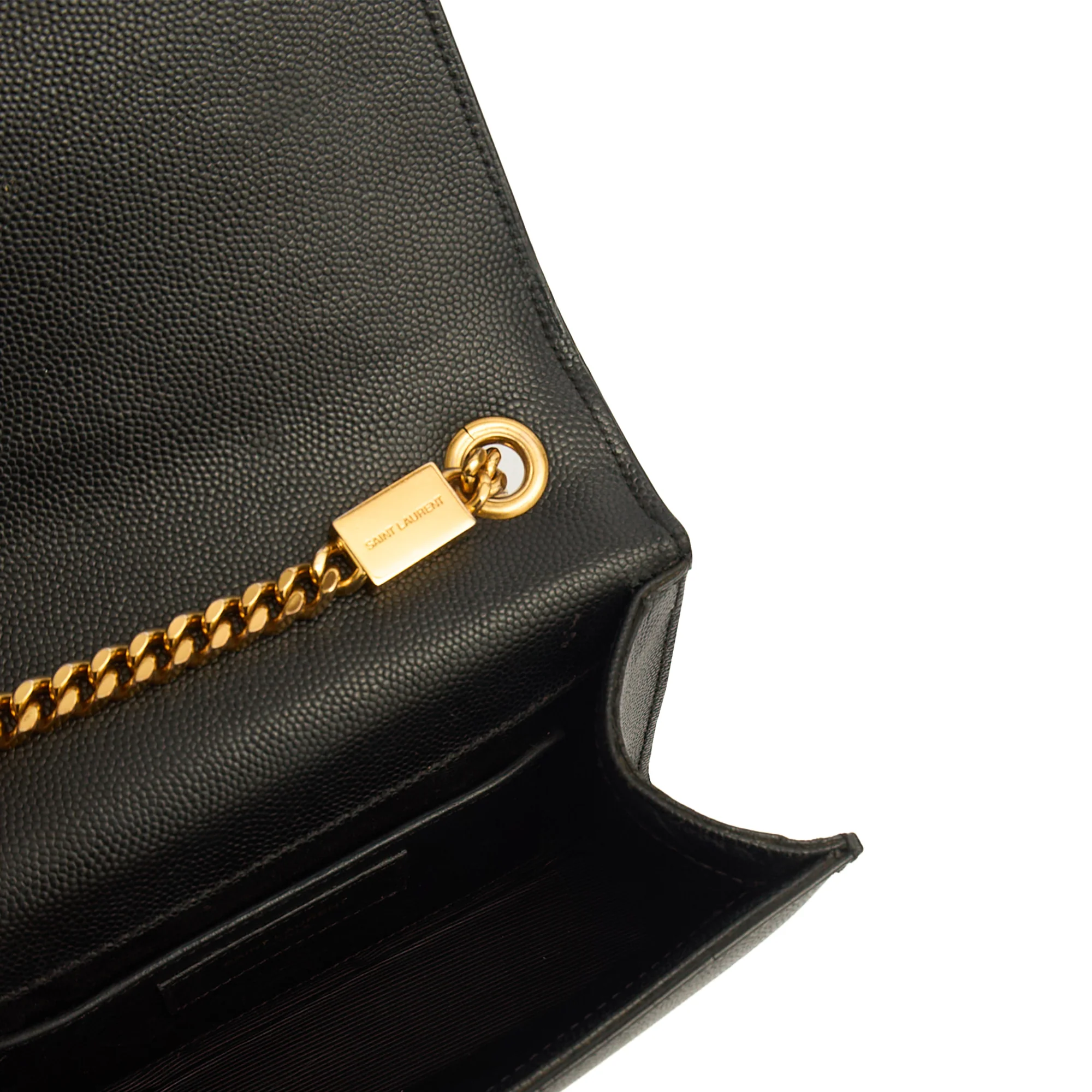 Picture of Saint Laurent Shoulder Bag Kate Small in Black, Calfskin Leather
