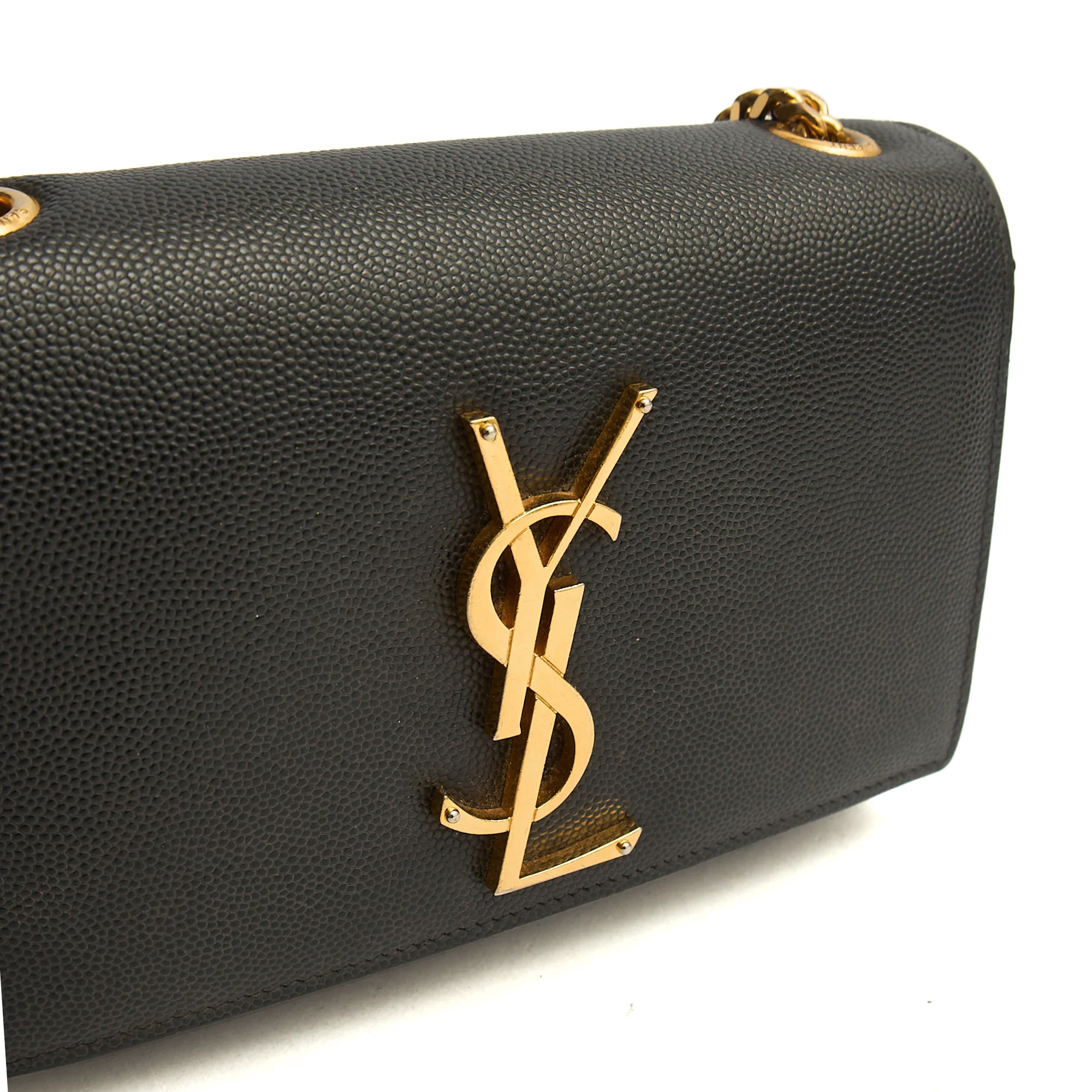 Picture of Saint Laurent Shoulder Bag Kate Small in Black, Calfskin Leather