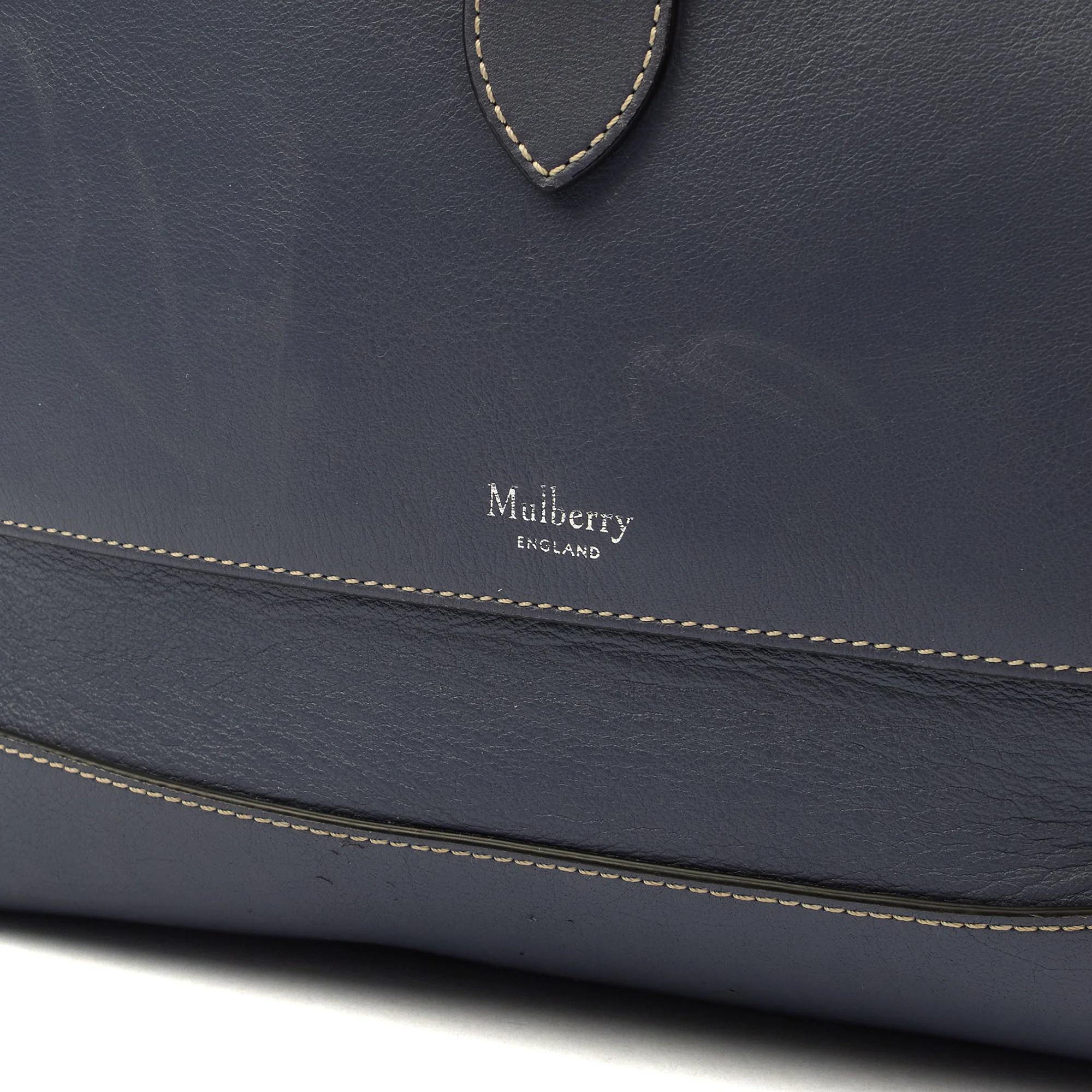 Picture of Mulberry Backpack Chiltern Backpack in Blue, Calfskin Leather