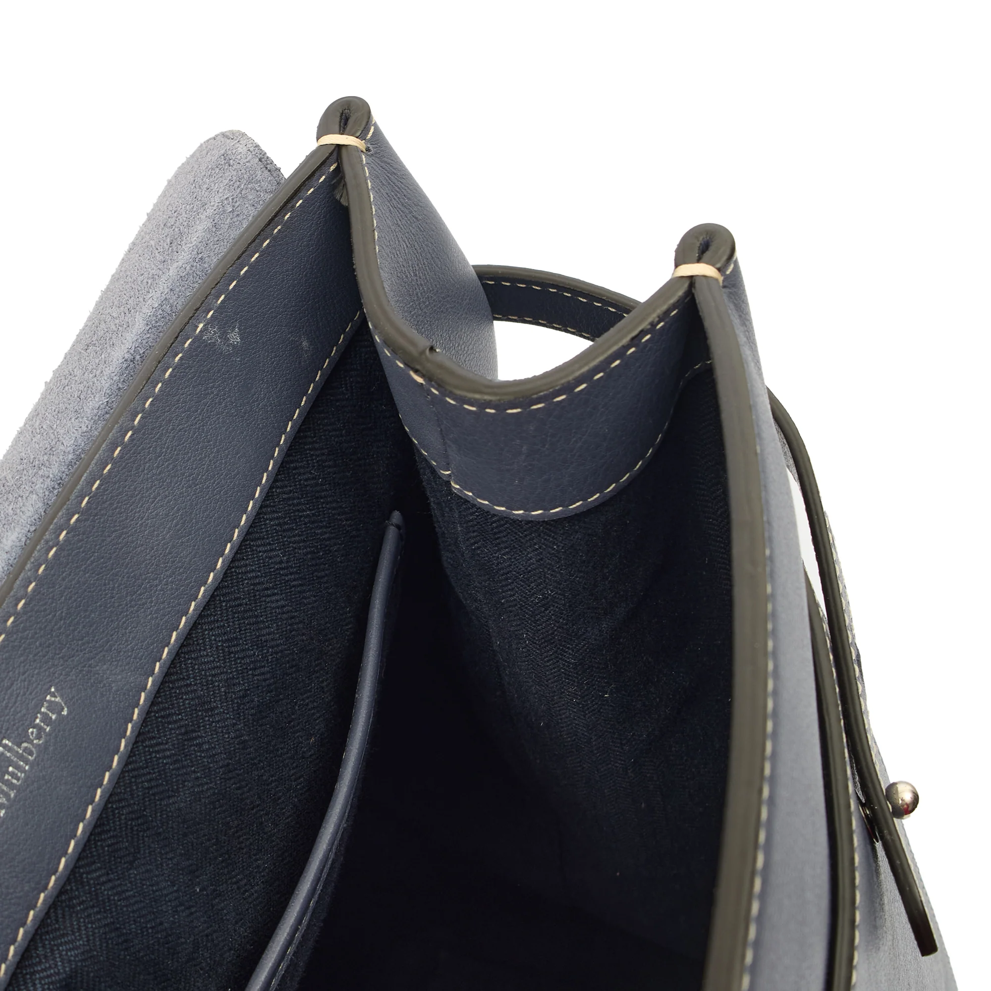 Picture of Mulberry Backpack Chiltern Backpack in Blue, Calfskin Leather