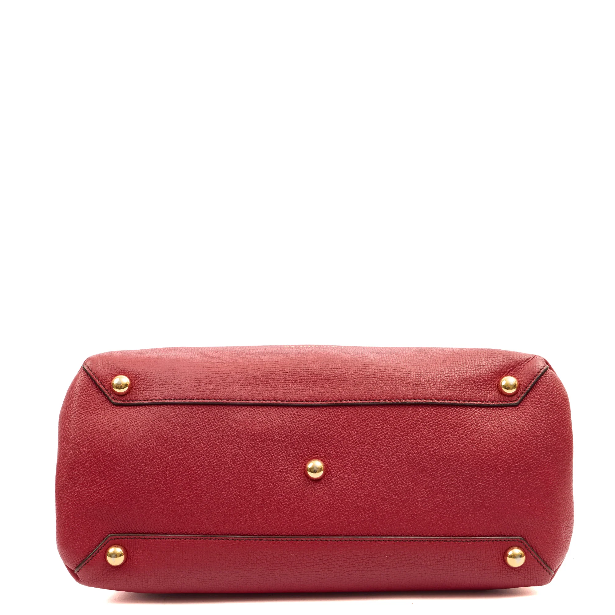 Picture of Burberry Tote Banner - Small in Red, Leather