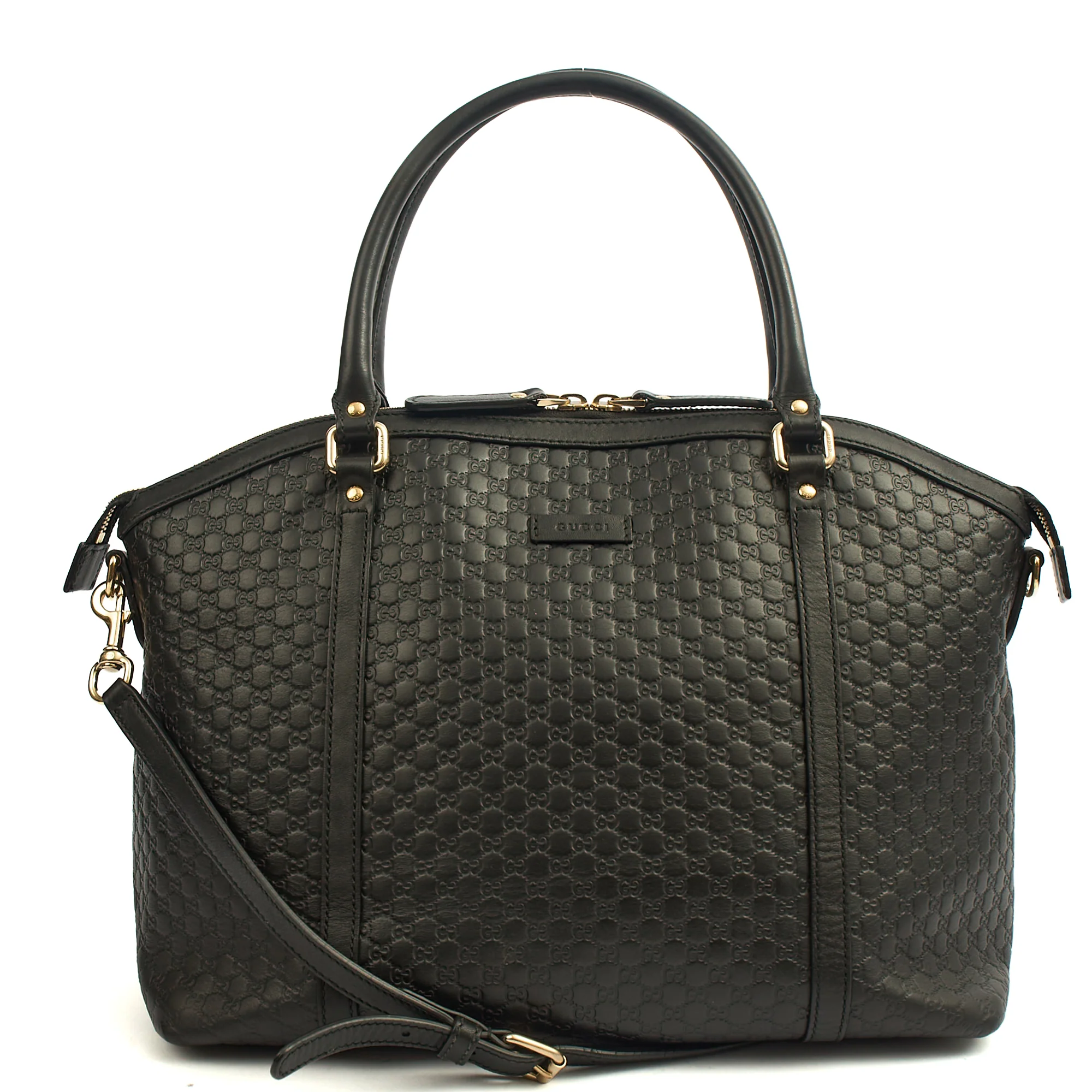 Picture of Gucci Cross Body Guccisima Tote in Black, Guccissima