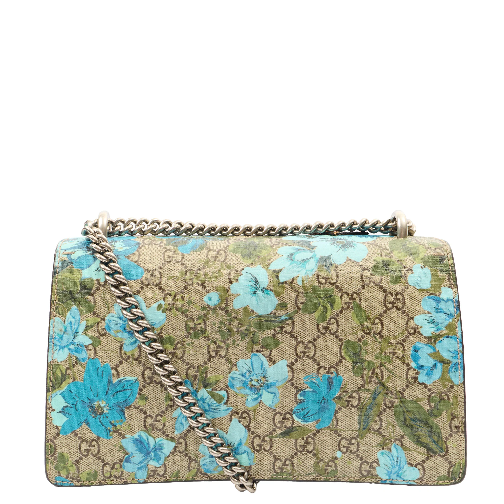 Picture of Gucci Cross Body Dionysus - Small in Blue Blooms, GG Supreme Canvas