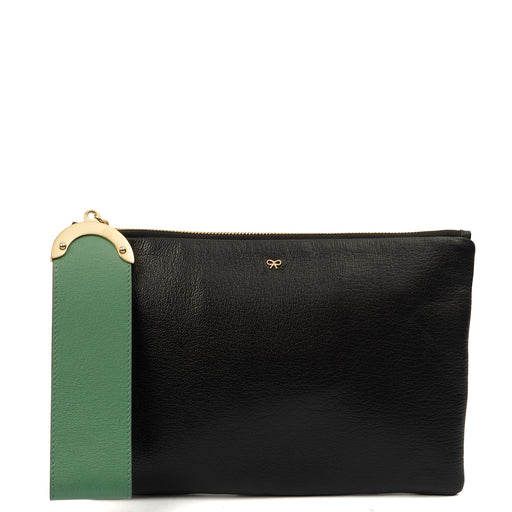 Picture of Anya Hindmarch Clutch Clutch in Black, Leather