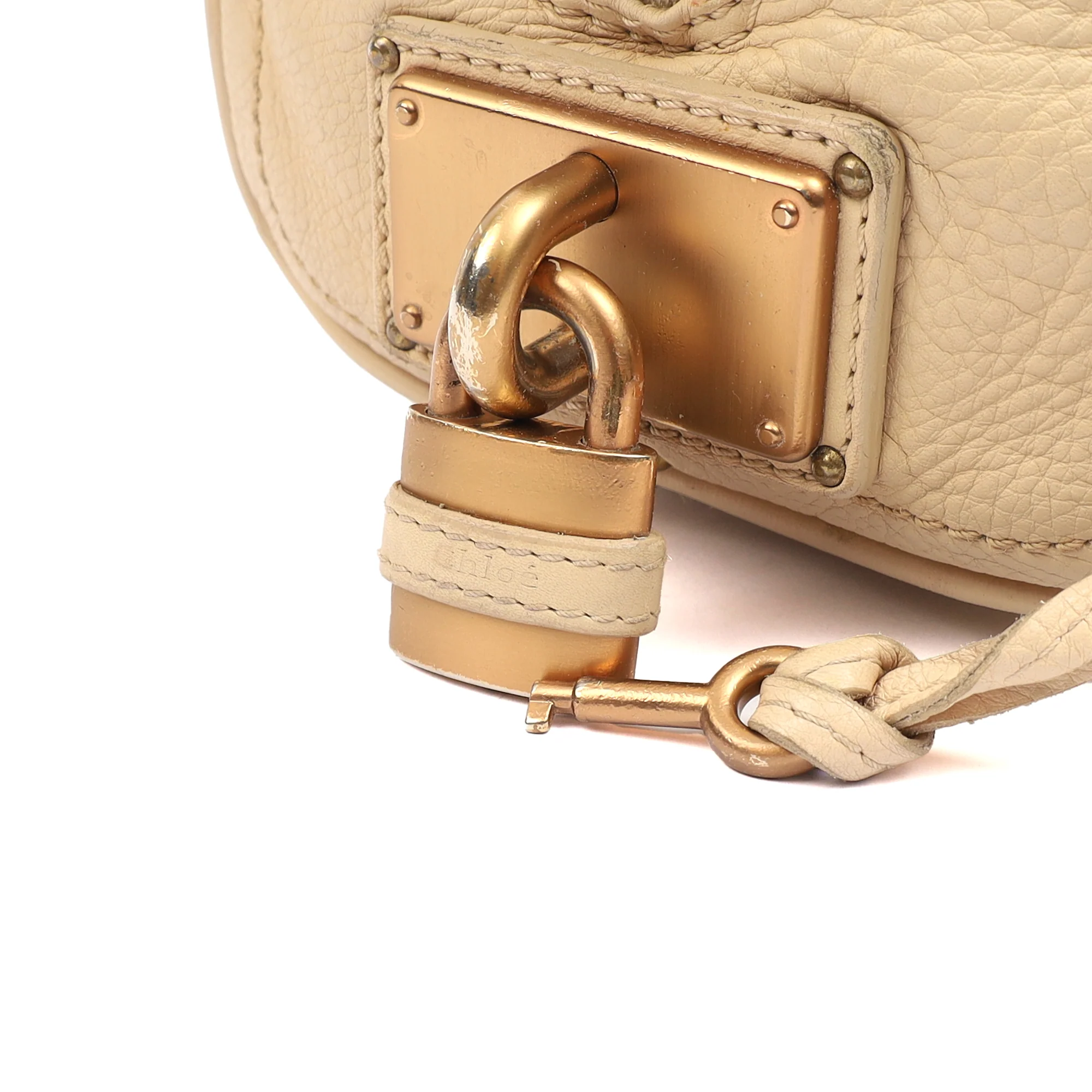Picture of Chloe Tote Paddington in Cream, Leather