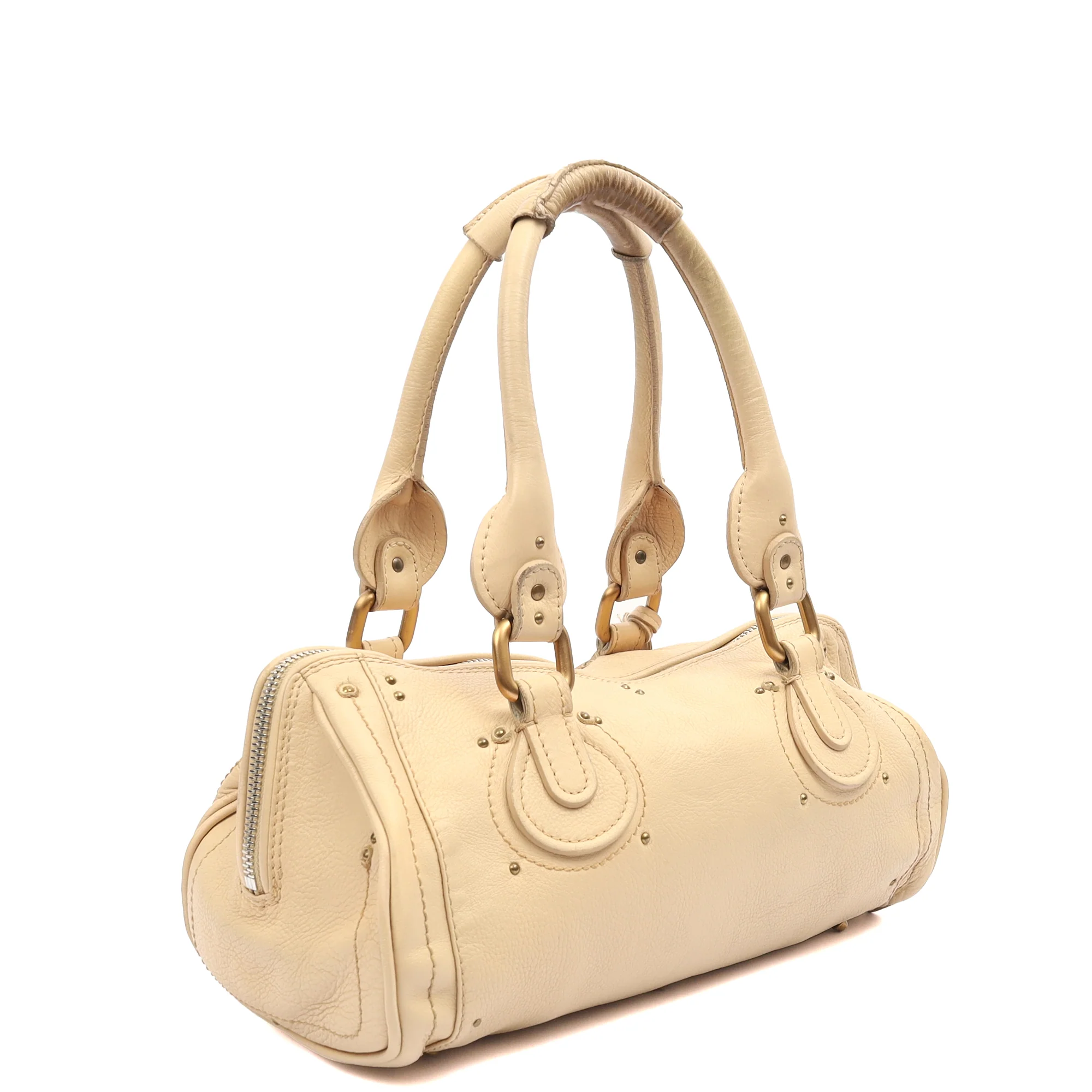 Picture of Chloe Tote Paddington in Cream, Leather