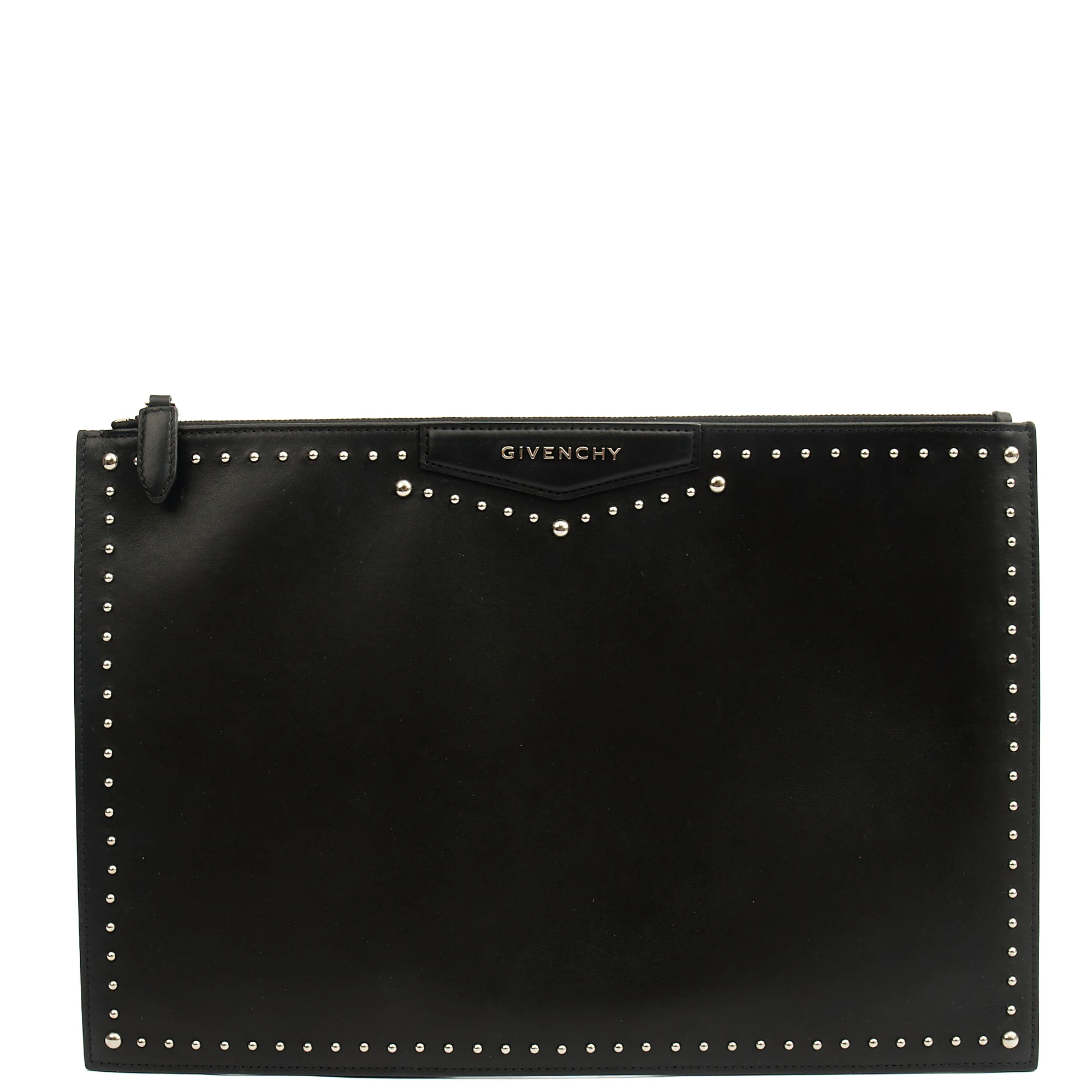 Picture of Givenchy Clutch Zip Pouch in Black, Box Calfskin
