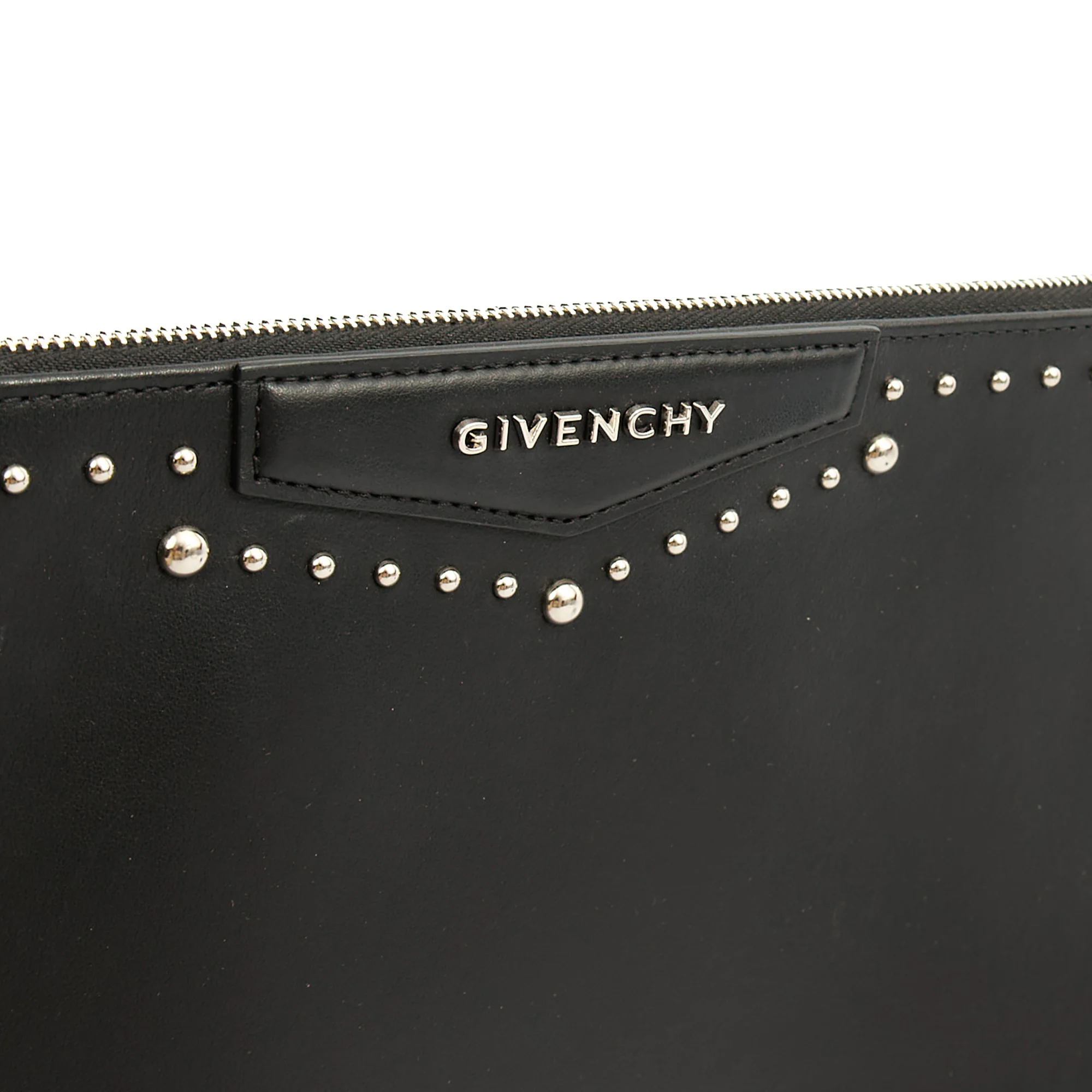 Picture of Givenchy Clutch Zip Pouch in Black, Box Calfskin