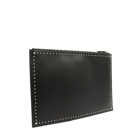 Picture of Givenchy Clutch Zip Pouch in Black, Box Calfskin