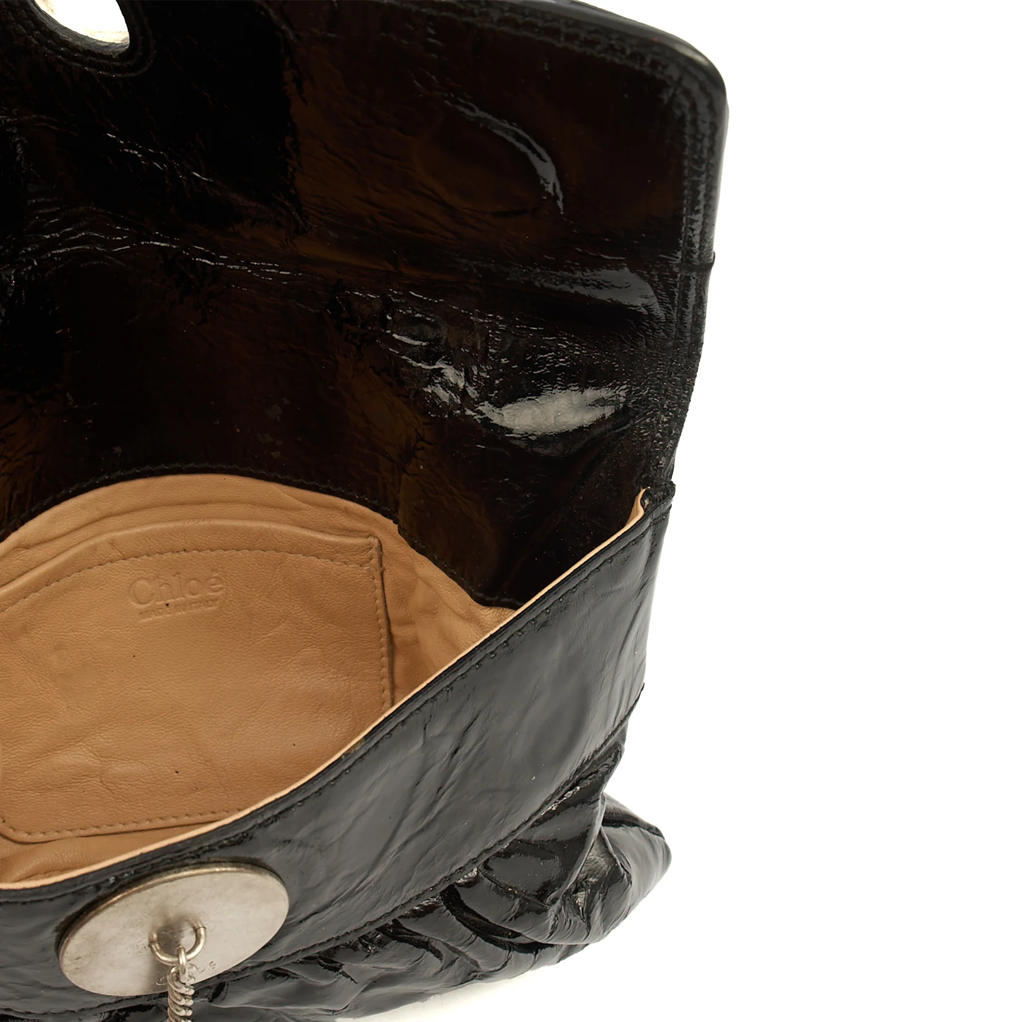 Picture of Chloe Clutch C Clutch in Black, Patent Leather