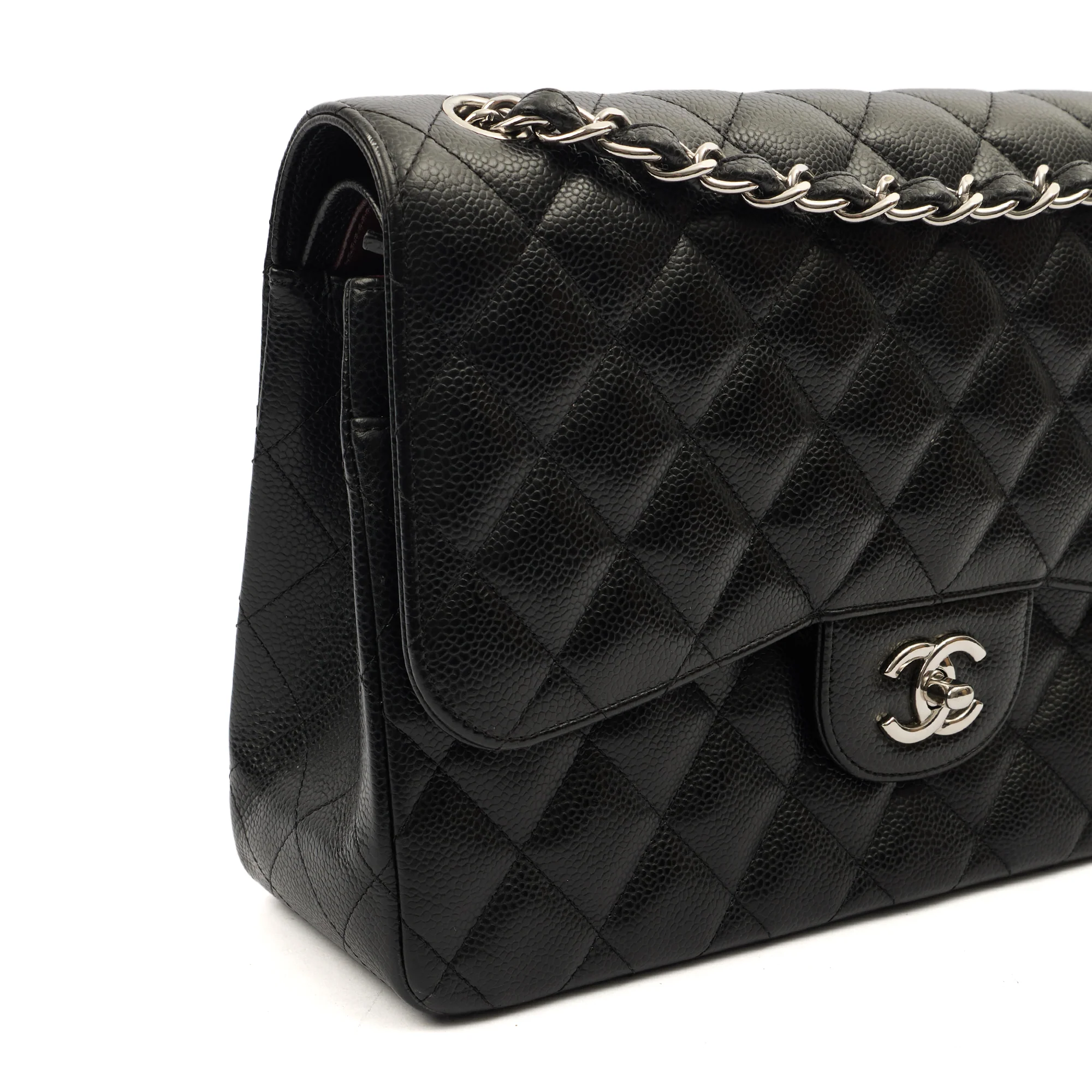 Picture of Chanel Shoulder Bag Classic Double Flap - Large in Black, Caviar Leather