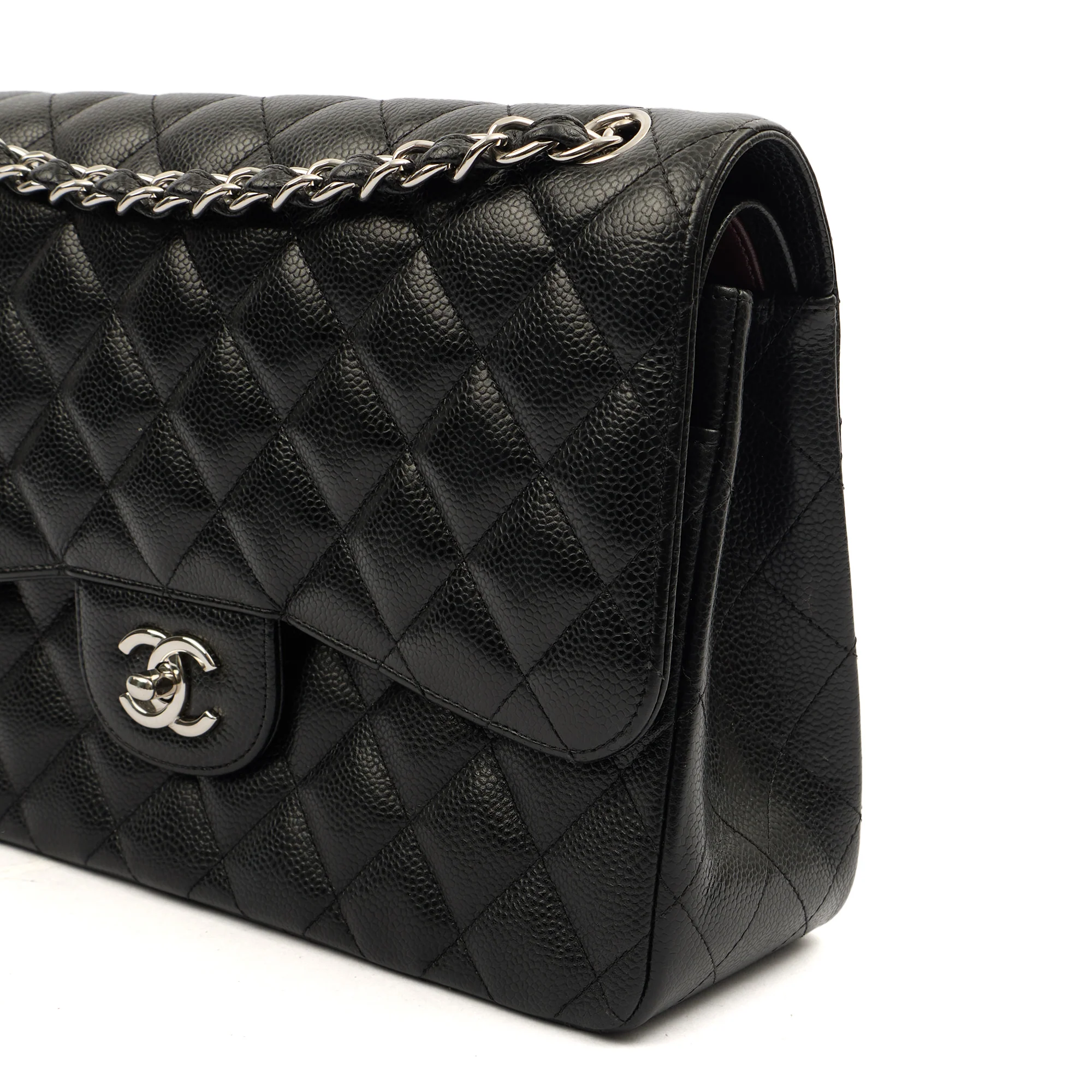 Picture of Chanel Shoulder Bag Classic Double Flap - Large in Black, Caviar Leather