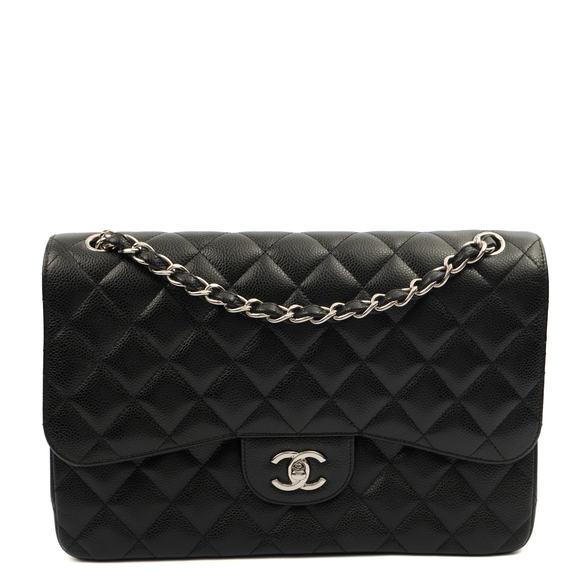 Picture of Chanel Shoulder Bag Classic Double Flap - Large in Black, Caviar Leather