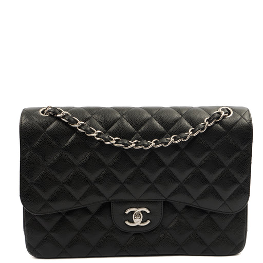 Picture of Chanel Shoulder Bag Classic Double Flap - Large in Black, Caviar Leather