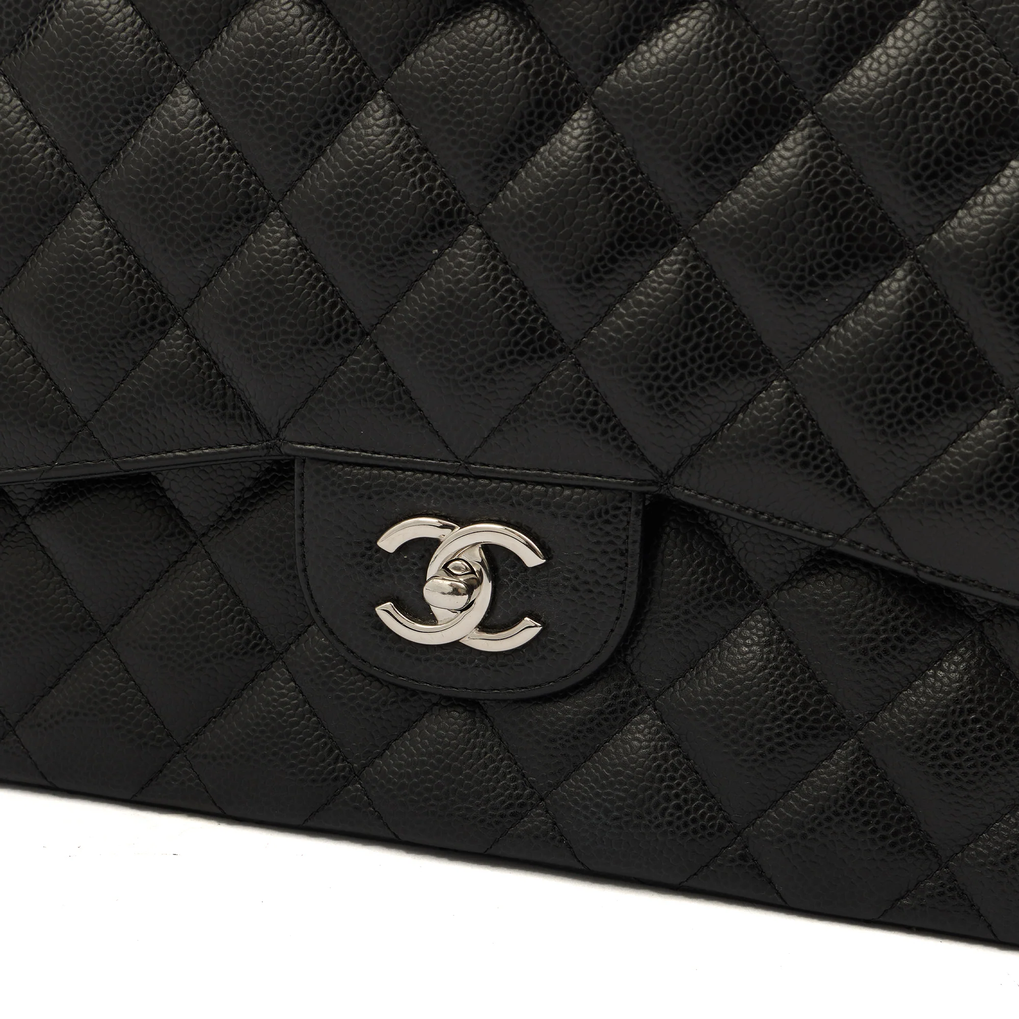 Picture of Chanel Shoulder Bag Classic Double Flap - Large in Black, Caviar Leather