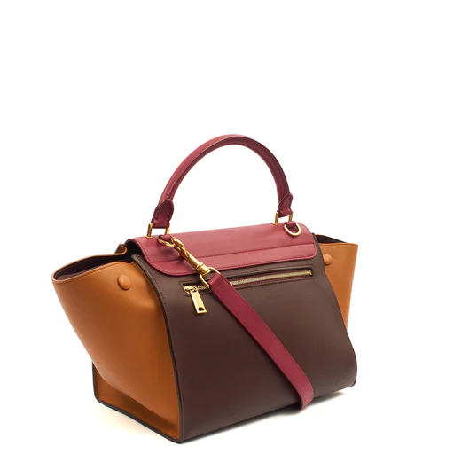 Picture of Celine Top Handle Trapeze - Medium in Red, Leather