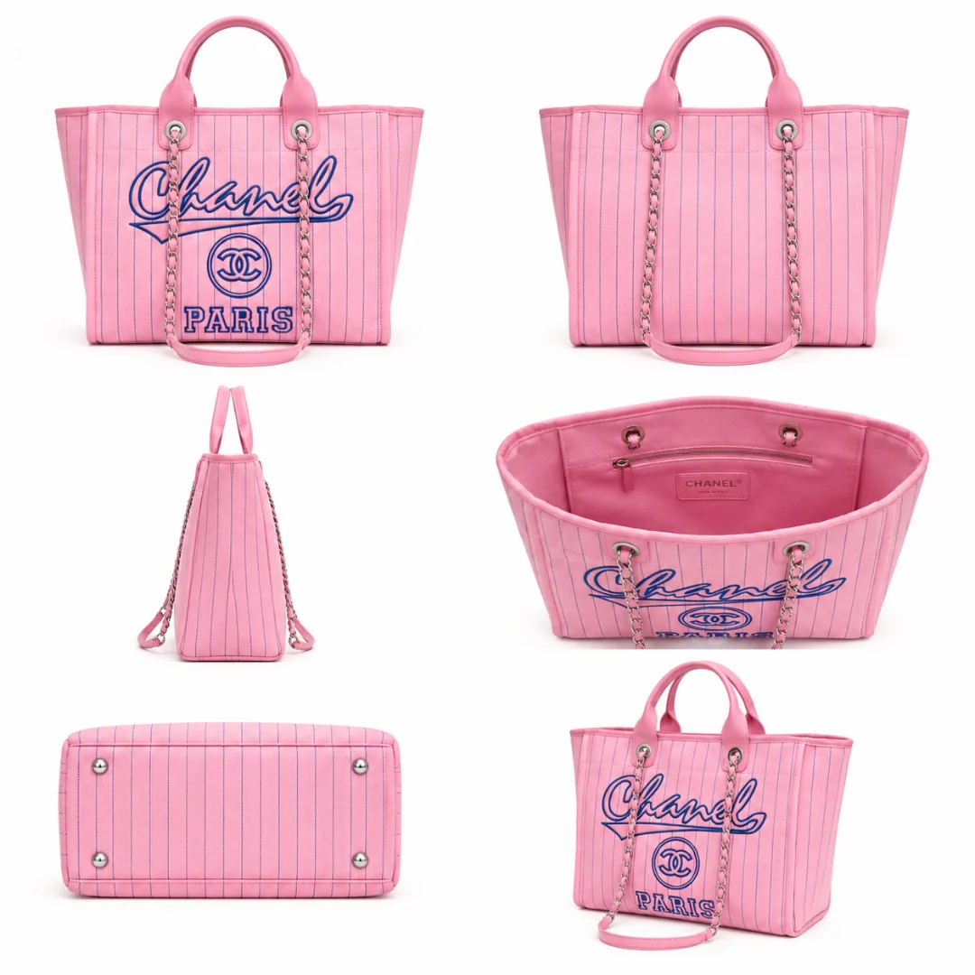 Chanel Large Deauville Tote in Pink