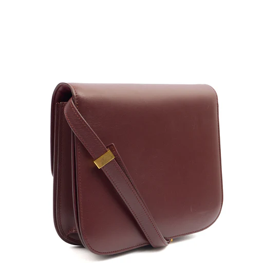 Picture of Celine Shoulder Bag Box Bag - Teen in Red, Leather