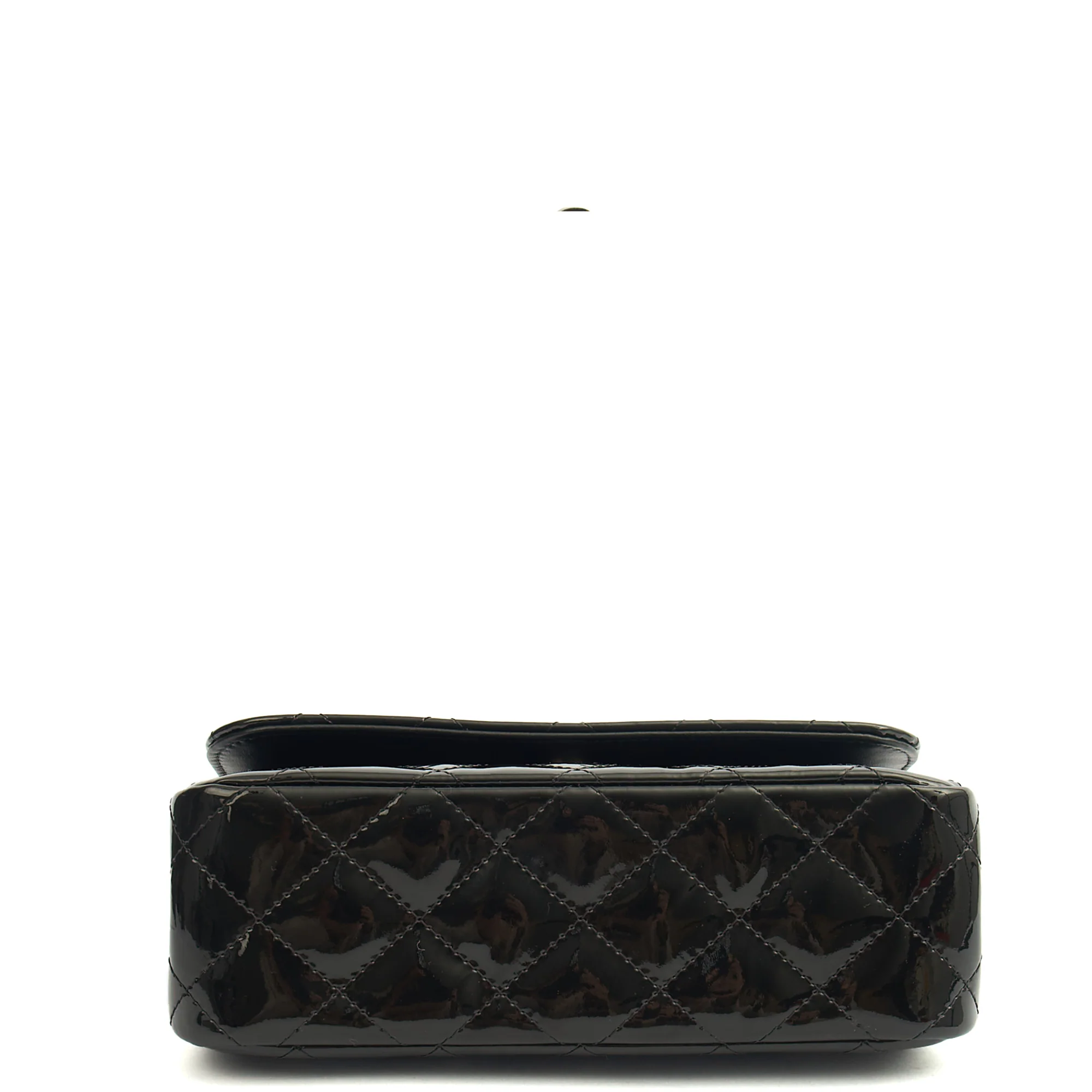 Picture of Chanel Top Handle Flap Bag With Top Handle in Black, Patent Leather