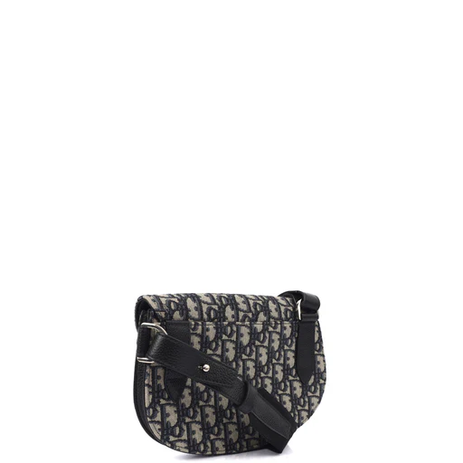 Picture of Christian Dior Cross Body Homme - Saddle Bag in Blue, Fabric