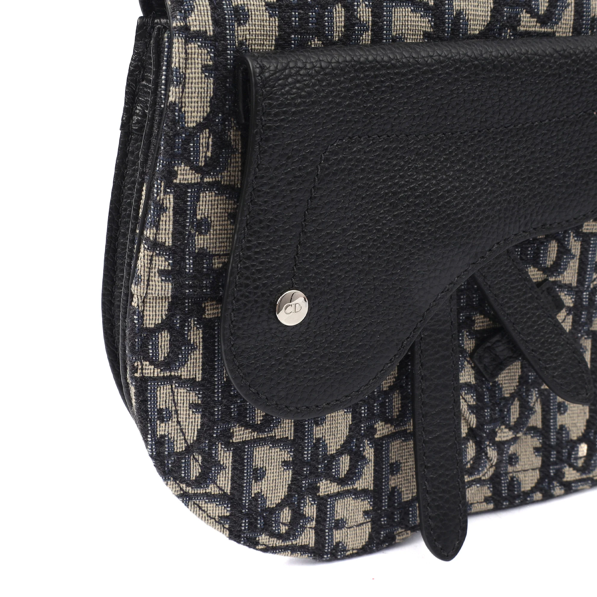 Picture of Christian Dior Cross Body Homme - Saddle Bag in Blue, Fabric