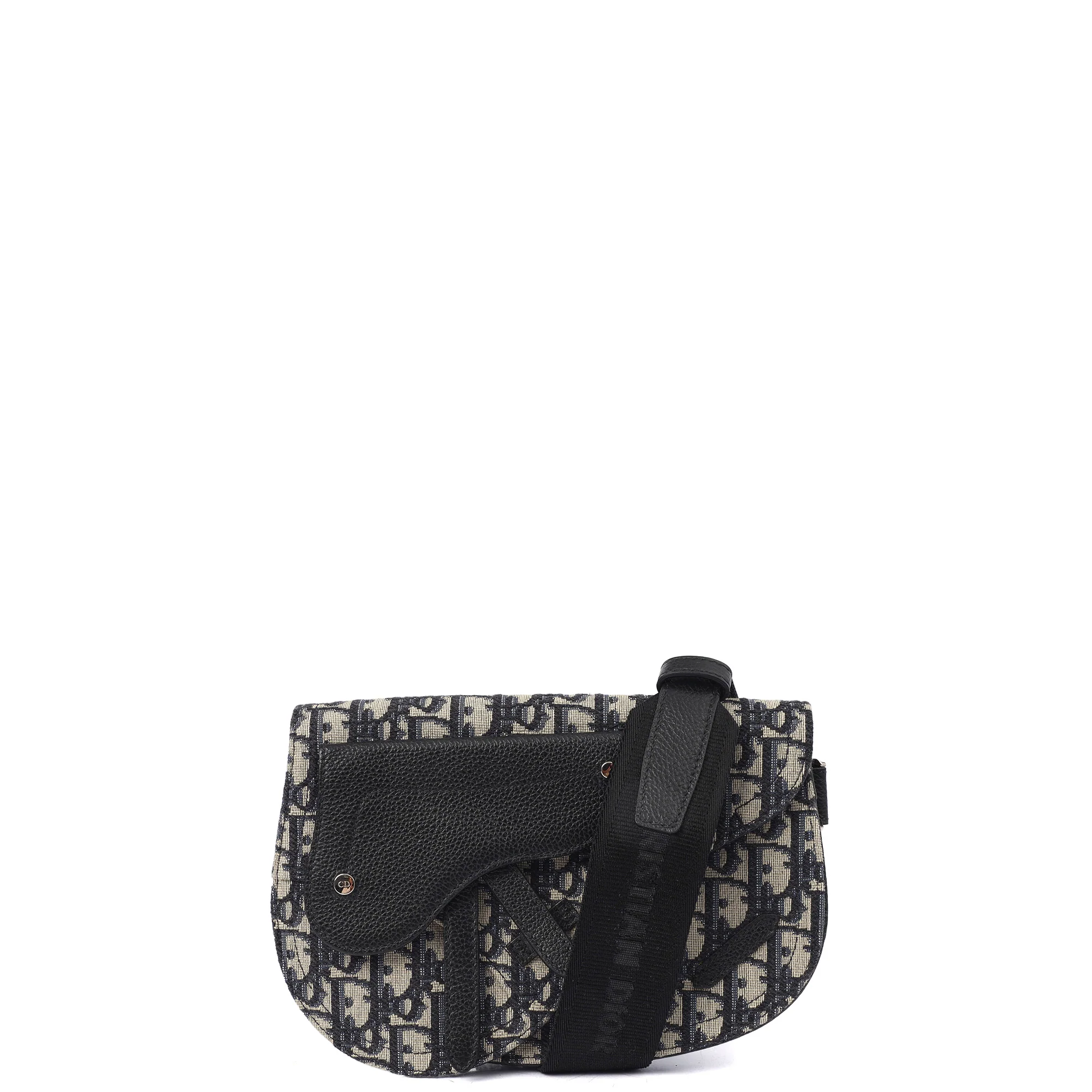 Picture of Christian Dior Cross Body Homme - Saddle Bag in Blue, Fabric