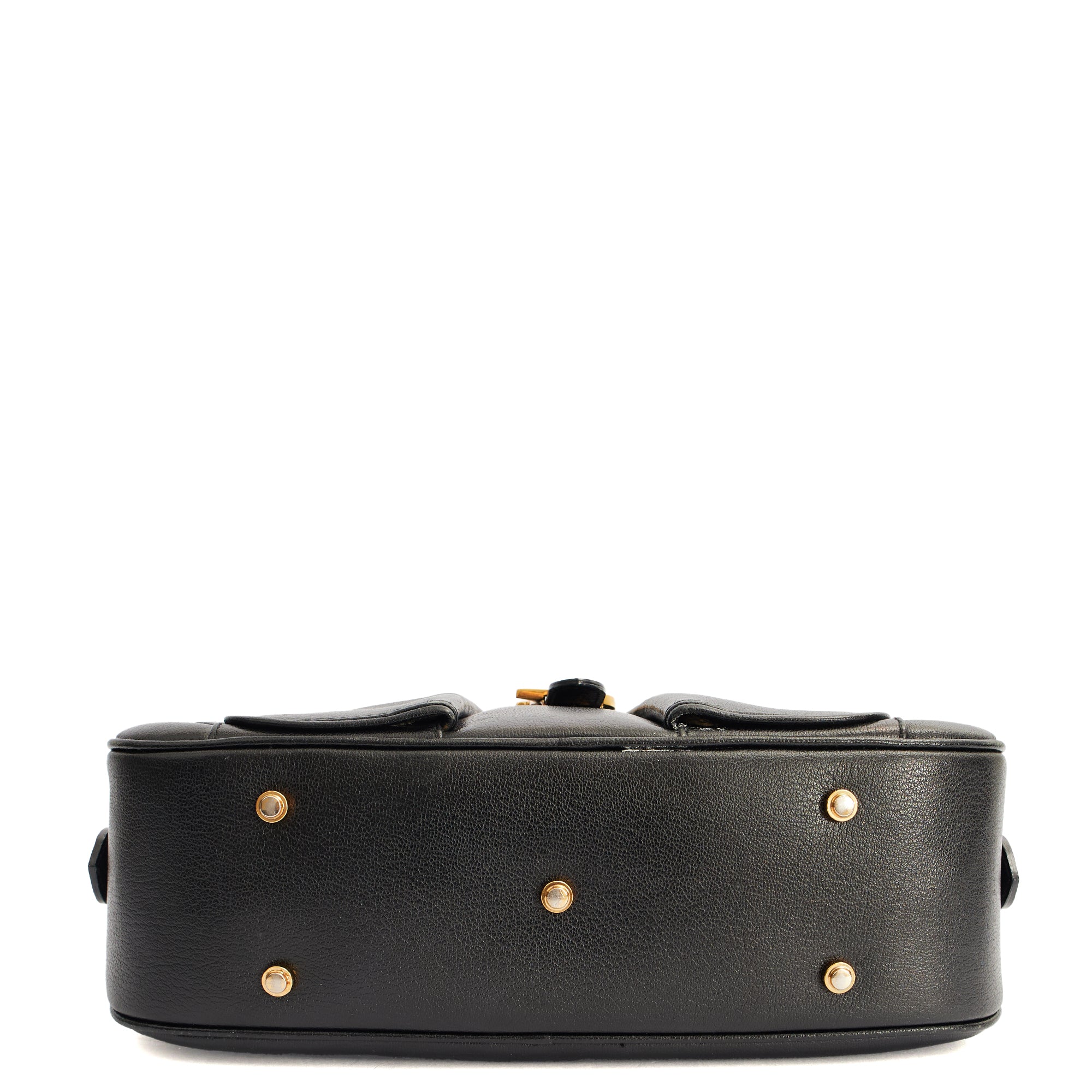 Picture of Christian Dior Tote Double Saddle Bowler in Black, Calfskin