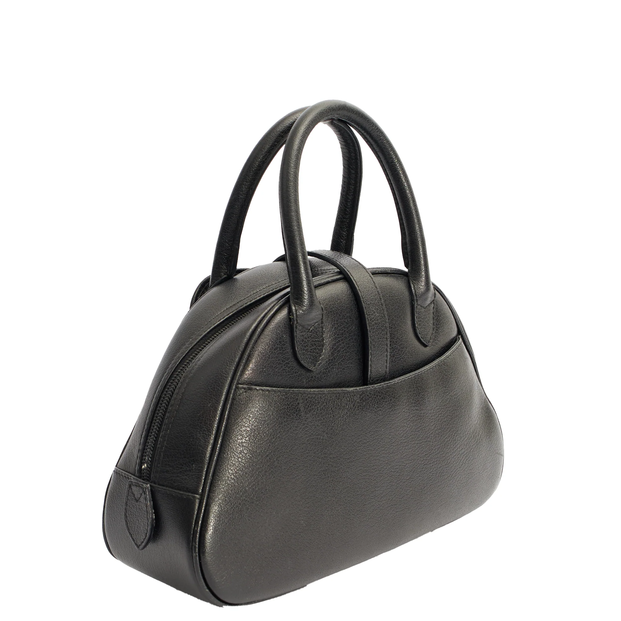 Picture of Christian Dior Tote Double Saddle Bowler in Black, Calfskin