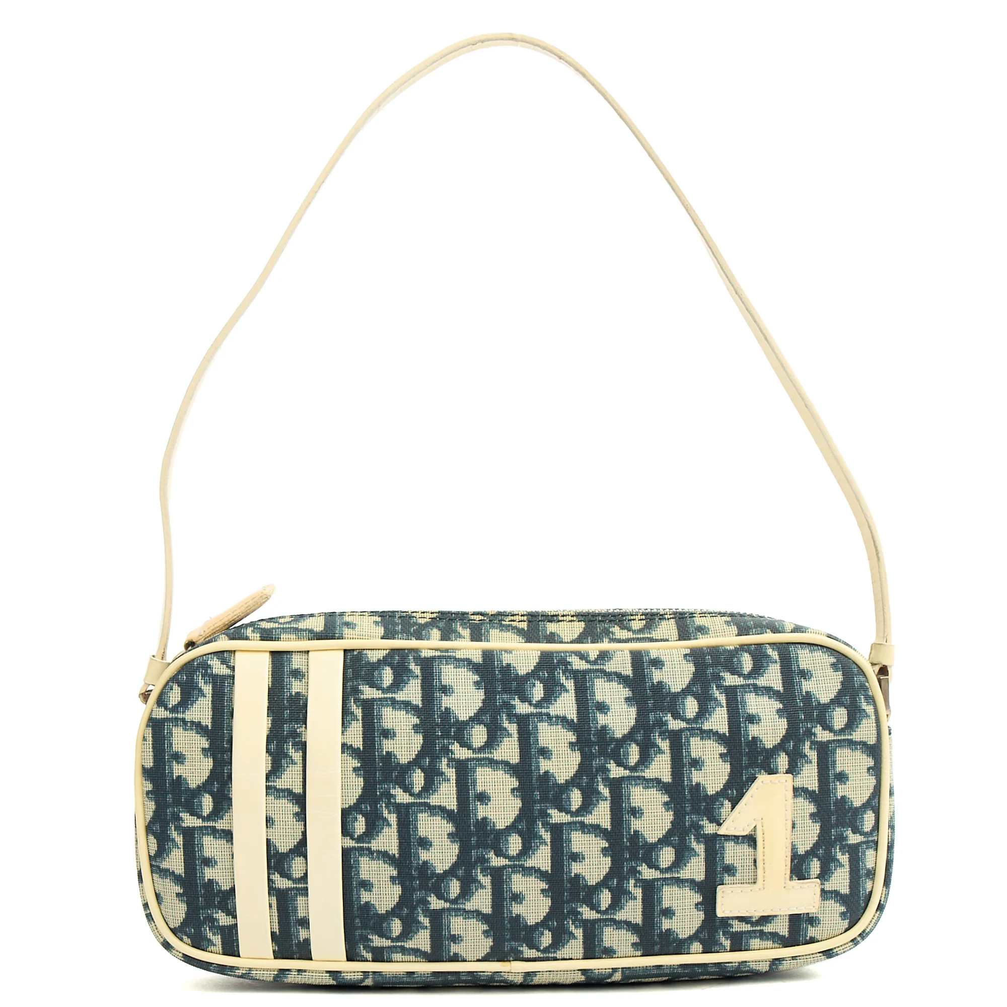 Picture of Christian Dior Shoulder Bag Trotter Pochette in Blue, Canvas