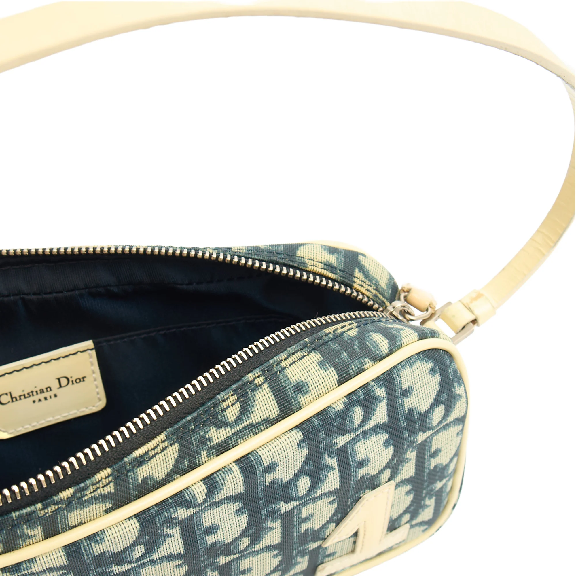 Picture of Christian Dior Shoulder Bag Trotter Pochette in Blue, Canvas
