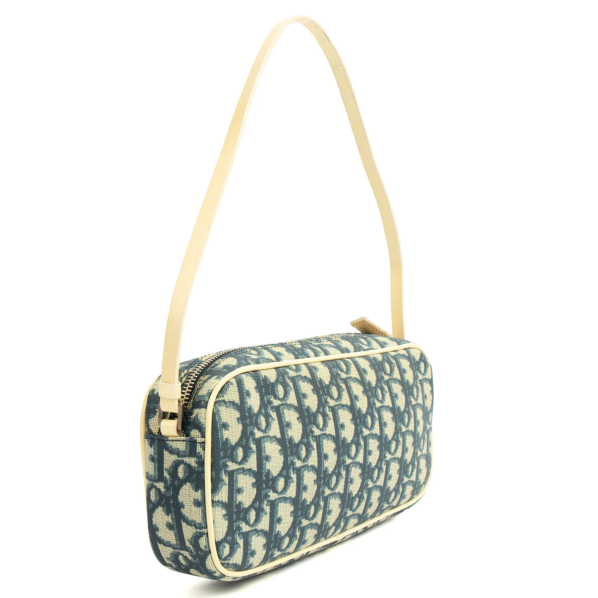 Picture of Christian Dior Shoulder Bag Trotter Pochette in Blue, Canvas