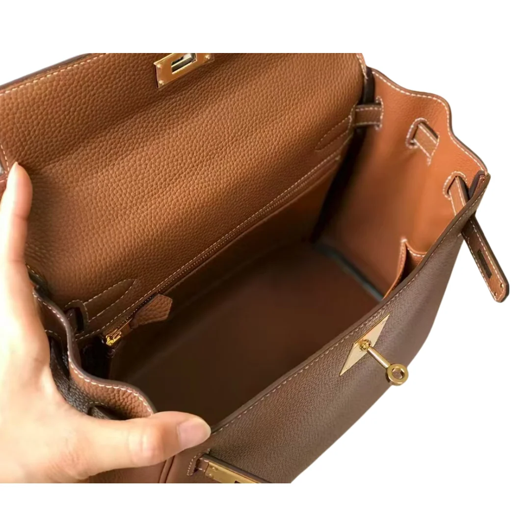 Hermes Kelly 25 Togo Leather in Gold - Pre-Owned Authentic