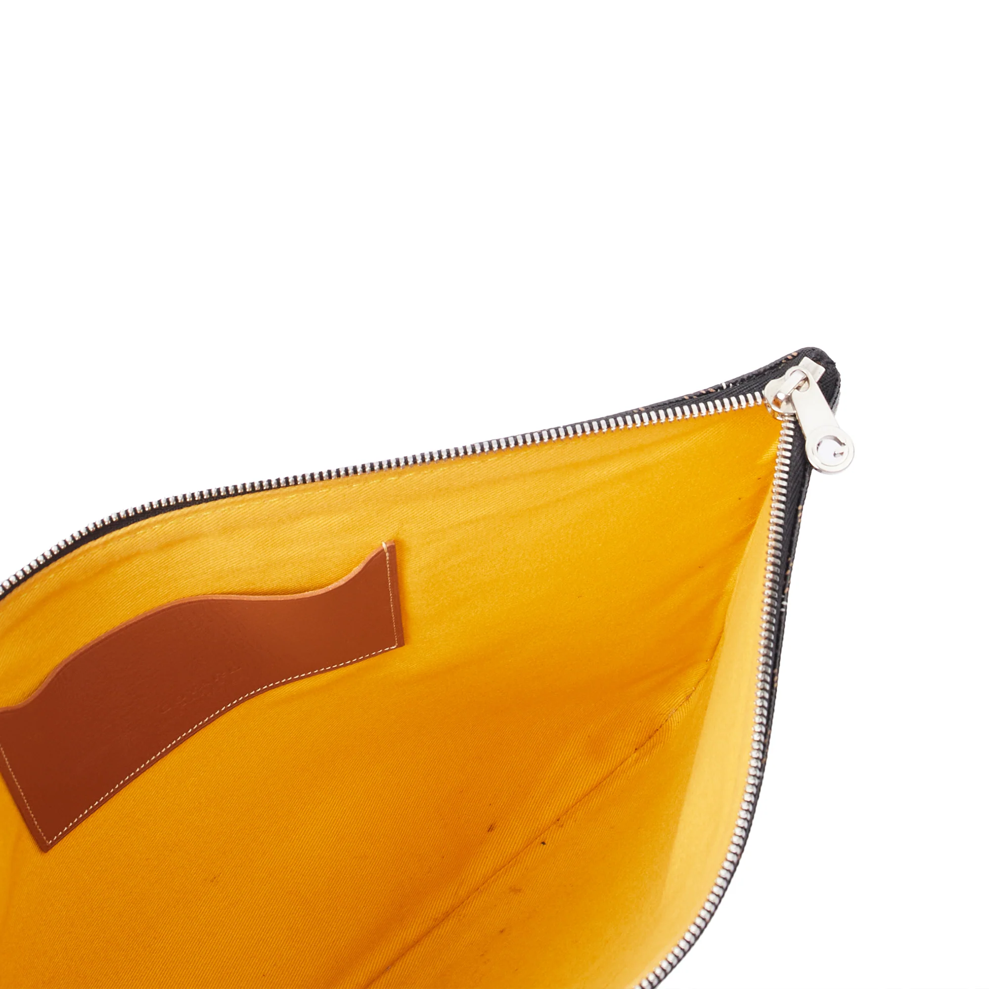 Picture of Goyard Clutch Senat Pouch PM in Brown, Leather