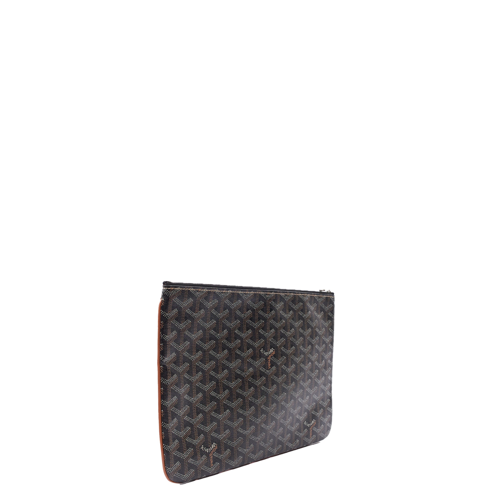 Picture of Goyard Clutch Senat Pouch PM in Brown, Leather