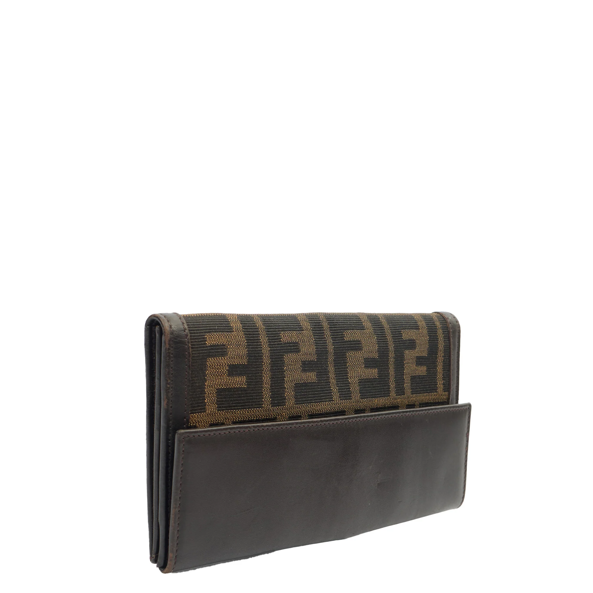 Picture of Fendi Purse Continental Wallet in Zucca FF, Canvas