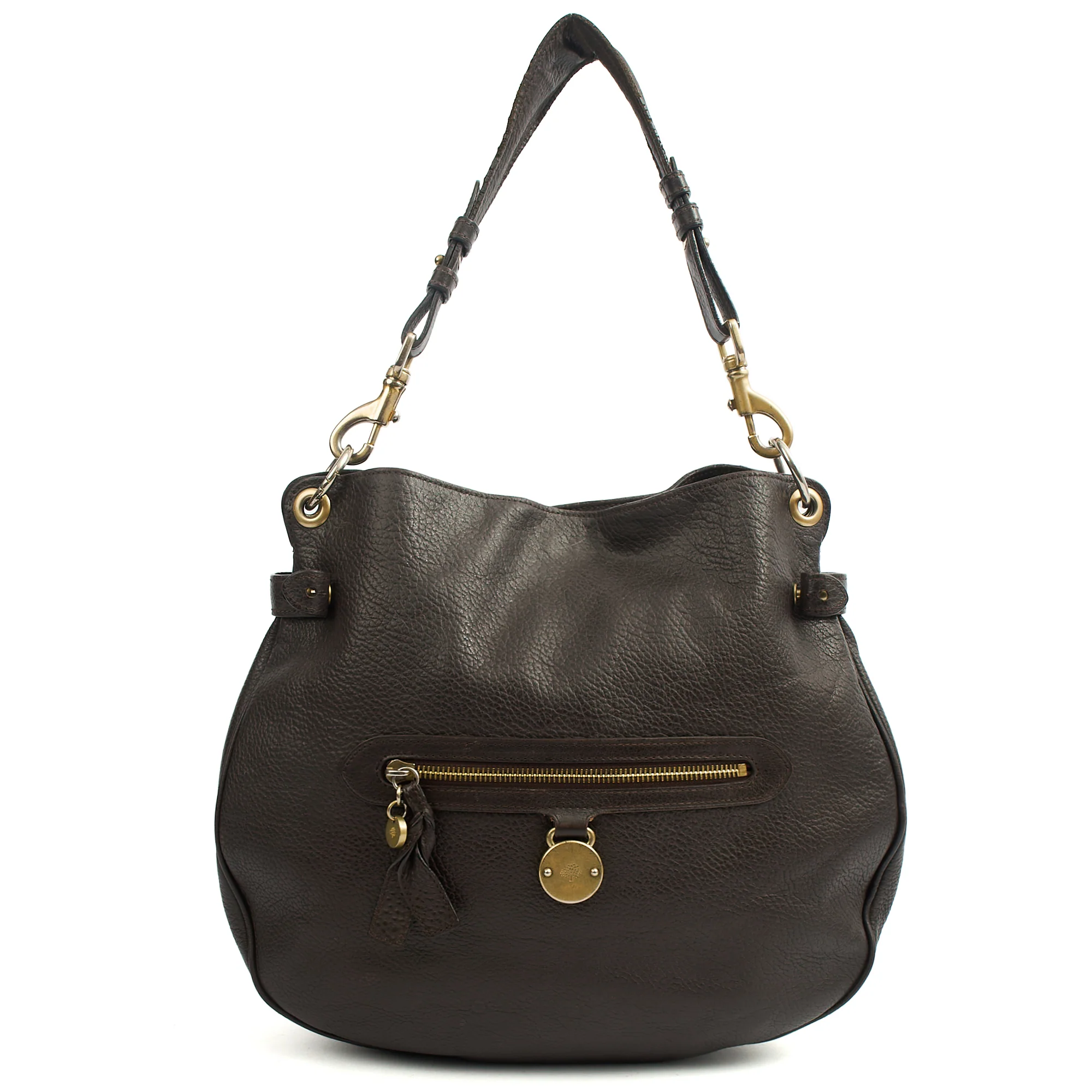 Picture of Mulberry Tote Daria Hobo in Amber, Calfskin Leather